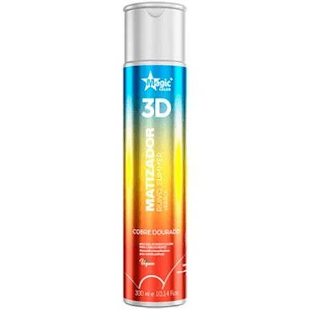 Matizador 3D Magic Color Ruivo Summer Efeito Cobre Dourado 300ml
