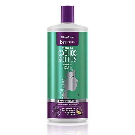 Creme Pentear Beleza Natural Cachos Soltos 1l Curvas 3a 3b (01 Unidade)