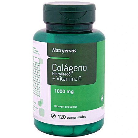 Colágeno Hidrolisado + Vitamina C 120 comp - Nutrye - Nattúrias - Produtos  Naturais - Difusores, Cha Seca Barriga, Colageno, Florais de Bach, Oleos  Essenciais em Sumaré