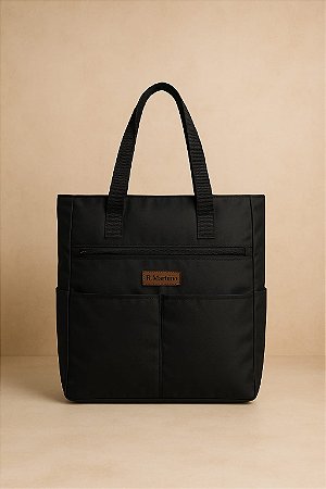 Bolsa Tote Bag Quadrada em Nylon impermeável Leve Ombro Lateral trabalho faculdade praia passeio treino