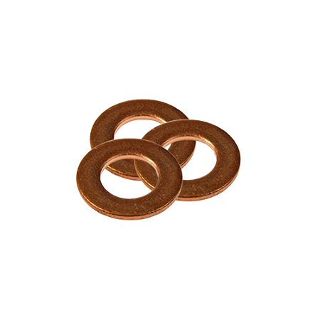 Arruela de Cobre 7,4 x 15,0 x 3,0