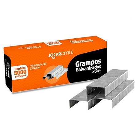 Grampo Para Grampeador 26/6 Galvanizado c/5000 grampos