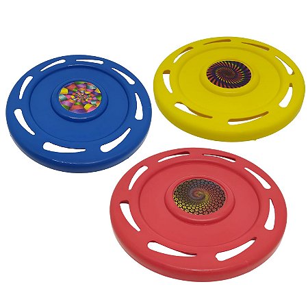 Frisbee Plástico - Disco de Lançar Voador para Praia / Piscina / Parque / Campo 21cm