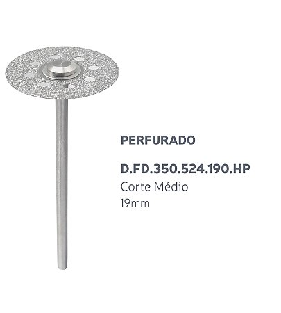 Disco Diamantado - Perfurado - D.FD.350.524.190.HP