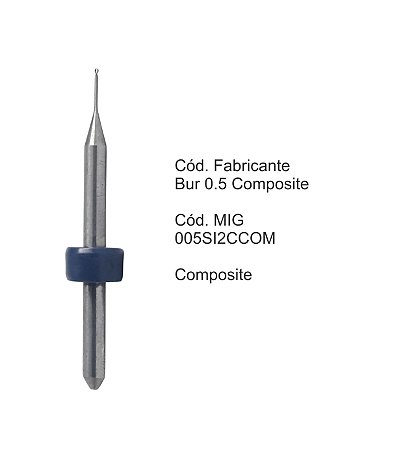 Fresa CAD CAM para Sistemas Sirona - 005SI2CCOM - Aplicação: Composite