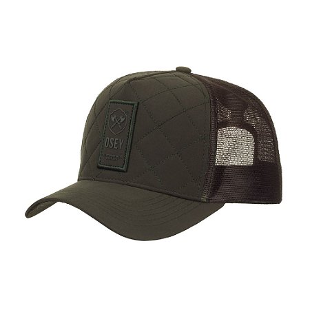 Boné OSEY Trucker Matelassê Army