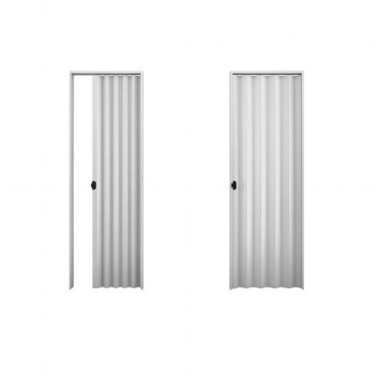 PORTA SANFONADA PVC CINZA - PLASBIL