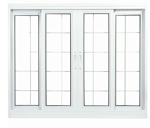 VITRO 4 FOLHAS COM GRADE - IDEAL