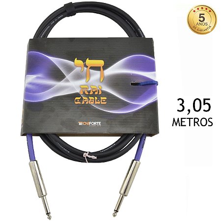 Cabo Tecniforte Guitarra 3,05m Rai R10ni