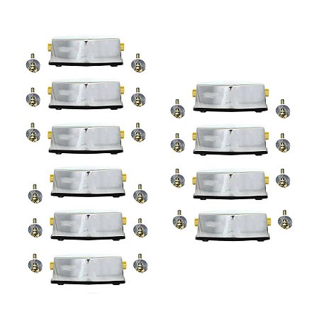 Kit 10 Canoas Para Caixa Com Bucha De Latão Torelli Tcb24