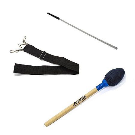 Kit Para Zabumba Com Baqueta Correia e Bacalhau Torelli