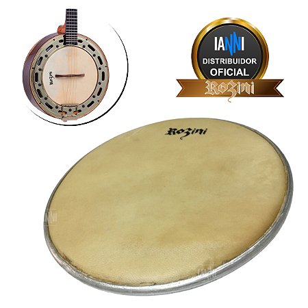 Pele Para Banjo Couro De Cabra Rozini Rab007