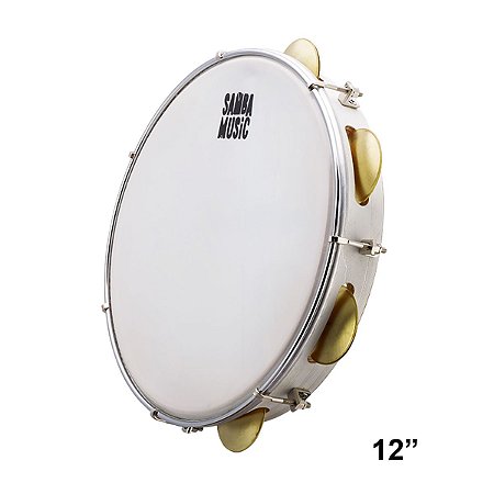 Pandeiro Phx 12'' Pvc Branco Pd12lebrw