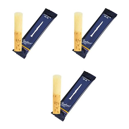 Palheta De Clarinete Vandoren Número 2 Kit Com 3 Unidades Cr102