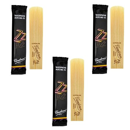 Kit 3 Palheta Sax Alto 1,5 Vandoren Jazz  - Sr4115
