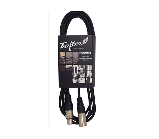 Cabo Microfone Balanceado 3 Metros - Plug Xlr X Xlr