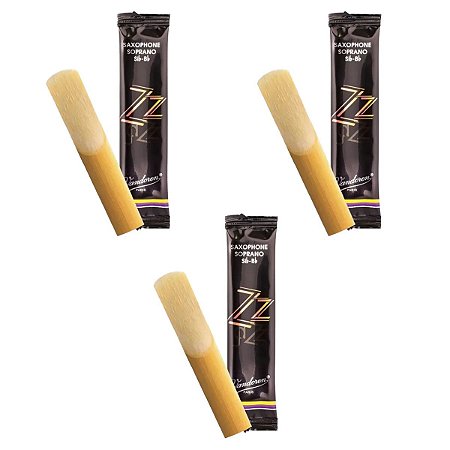 Palheta Sax Soprano 3 Vandoren Jazz Sr403 Kit com 3
