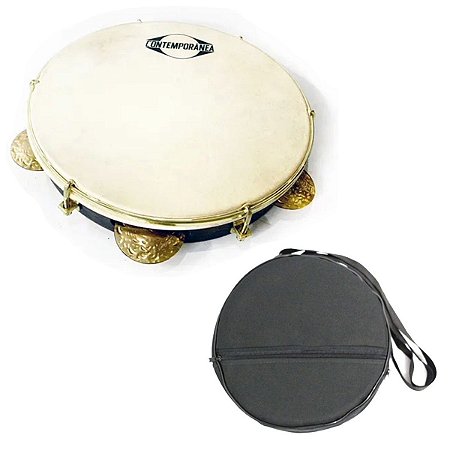 Pandeiro Contemporânea 10'' Choro Leo Rodrigues 27cll + Capa
