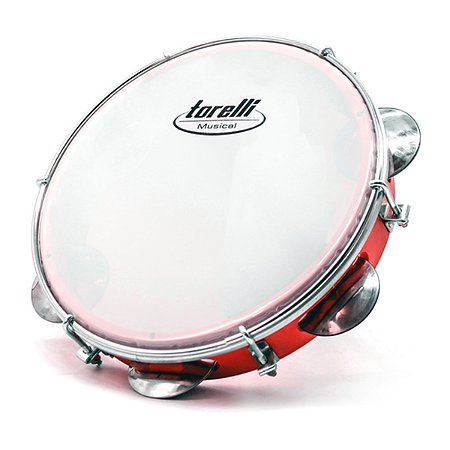 PANDEIRO INJETADO 8'' VERMELHO TORELLI TP-809