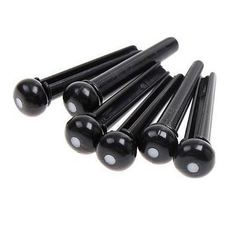 Kit Pinos Para Cavalete Violão Com 6 Unidades Preto ta 069