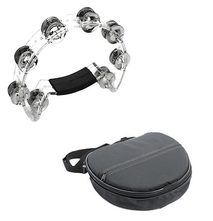 Pandeirola Meia Lua Cristal Transparente Torelli Tp316 Capa