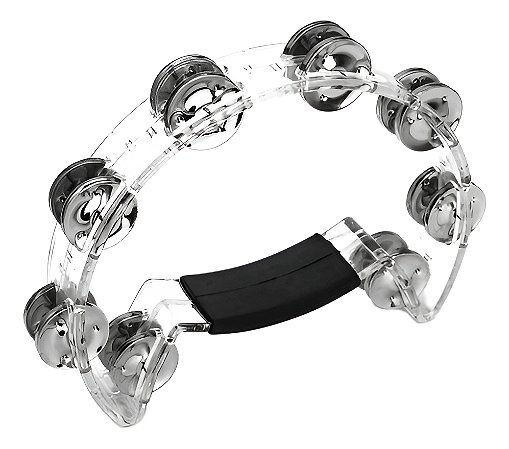 Pandeirola Meia Lua Cristal Transparente Torelli Tp316