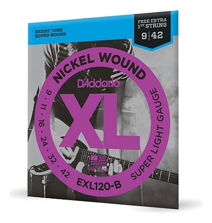 Encordoamento Para Guitarra 0,9 Daddario Super Light Exl120