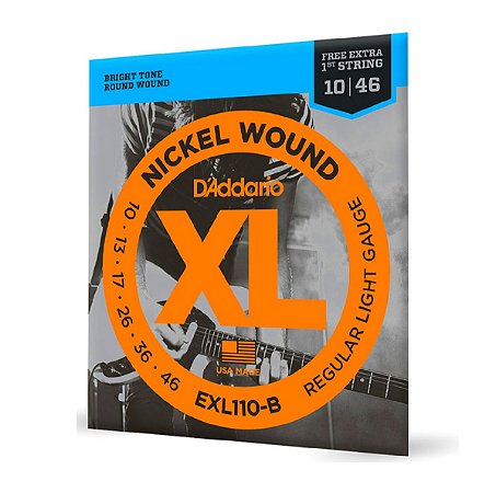 Encordoamento Para Guitarra 0,10 D'Addario Regular Exl110