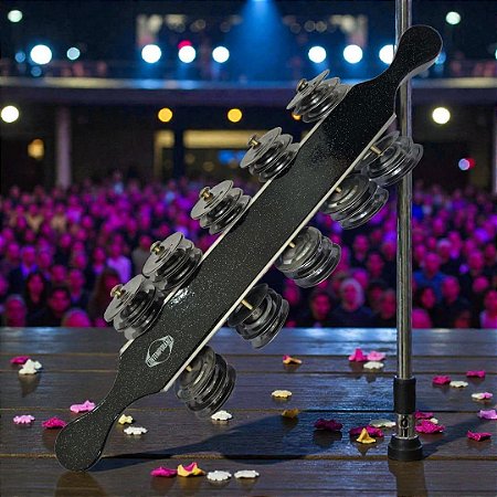 Rocar Chocalho Contemporânea Preto Gliter Gc132