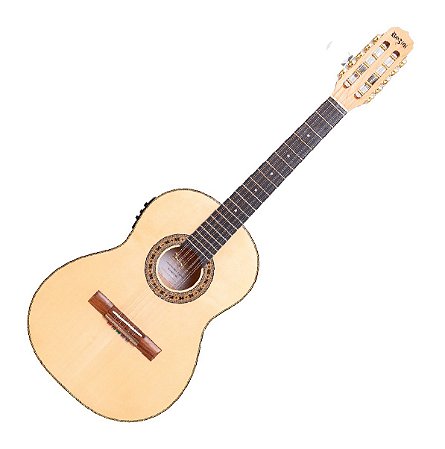 Viola Caipira Rozini Dourada Clássica Ativa Rv117atnmp