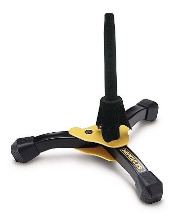 Suporte Para Flauta Transversal Ou Clarinete Deluxe Hercules Ds640bb Com Bag