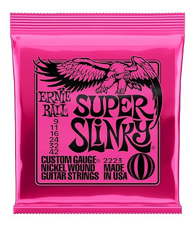 Encordoamento Para Guitarra 0,9 Super Slinky Ernie Ball 2223