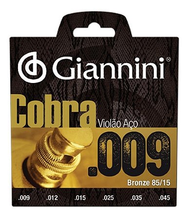 ENCORDOAMENTO GIANNINI VIOLAO COBRA BRONZE 0,9 GEEWAK 85/15