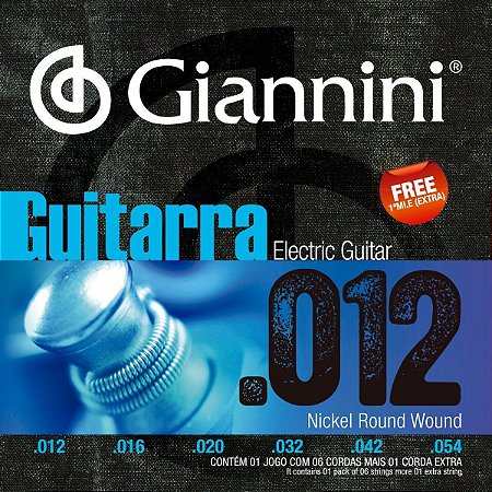 ENCORDOAMENTO GIANNINI GUITARRA 0,12 GEEGST12
