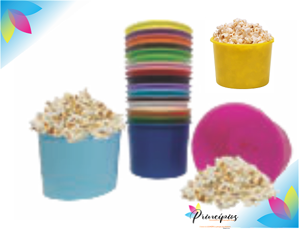 20x Balde de Pipoca Personalizado