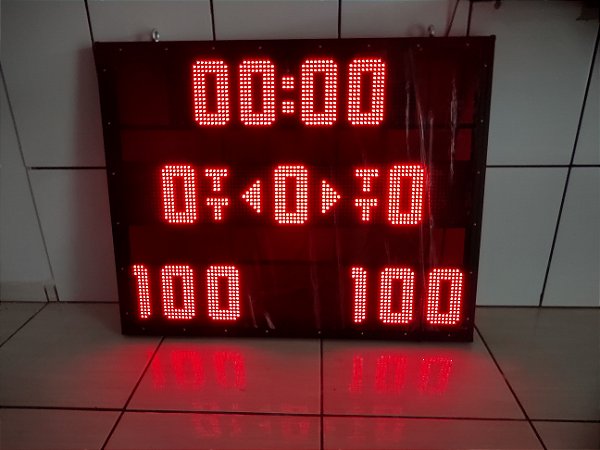Placar esportivo 100 x 80