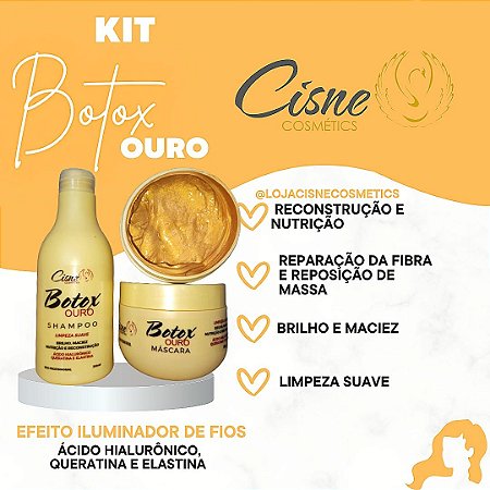 KIT BOTOX OURO CLIENTE CISNE COSMETICS