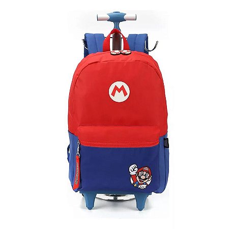 Mochila de Rodinhas Super Mario Classic - Luxcel