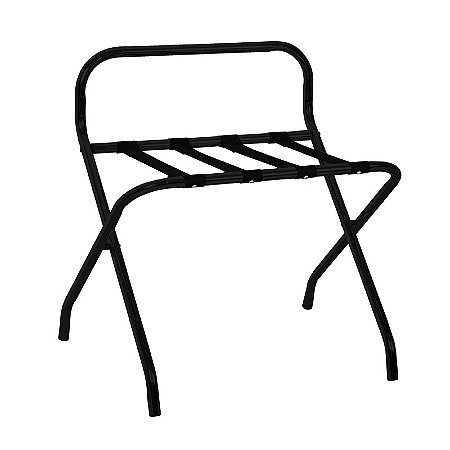 Suporte para Mala Dobrável com Encosto Maleiro Preto Panther PTH7308