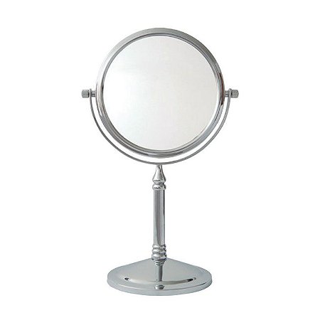 Espelho de Aumento Dupla Face com Base Panther PTH469-8 8 Polegadas