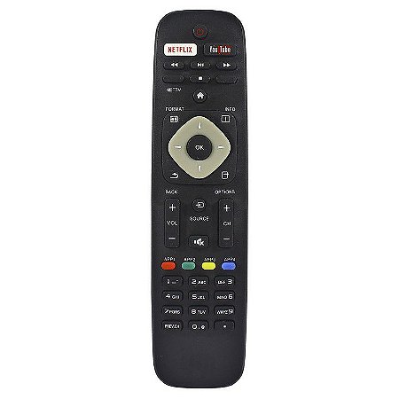 CONTROLE REMOTO TV SMART PHILIPS NETFLIX E YOUTUBE 48PFG5509/78