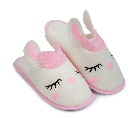 Pantufa Lhama Aplique Cotton Day - 18509