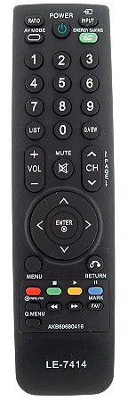 Controle Remoto TV LCD LG AKB69680416 LE-7414 / CO1166 / SKY7414