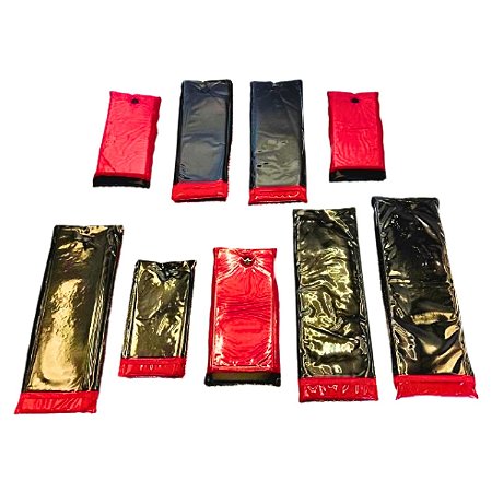 Kit Com 9 Capas Para Controle Remoto Reforçada Verm/Preto