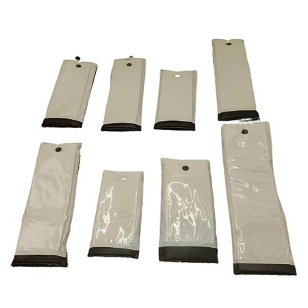 Kit Com 8 Capas Para Controle Remoto Reforçada Branco/Preto