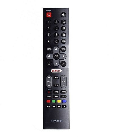 CONTROLE REMOTO TV LCD PHILCO com Netflix / Smart - SKY-8090