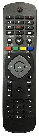 CONTROLE REMOTO TV LCD SMART PHILIPS C/ NETFLIX