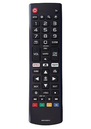Controle Remoto TV LCD/ LED/ SMART  Netflix e Amazon LG - AKB75095315/ LE-7045 / SKY-8035