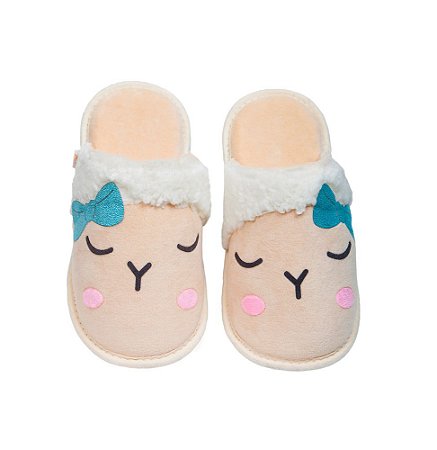 Pantufa Ovelha Aplique G 39/40 Cotton Day - 18505