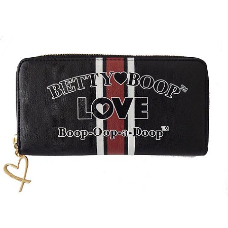Carteira Feminina Navy Preto Betty Boop - BP7924